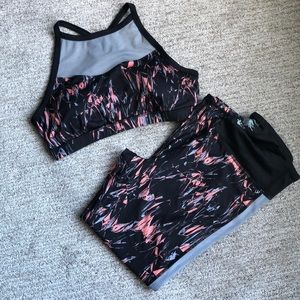 Matching workout clothes set